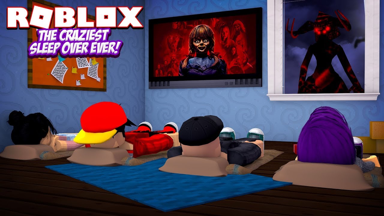 ROBLOX - THE SCARIEST SLEEPOVER OF MY LIFE!!!