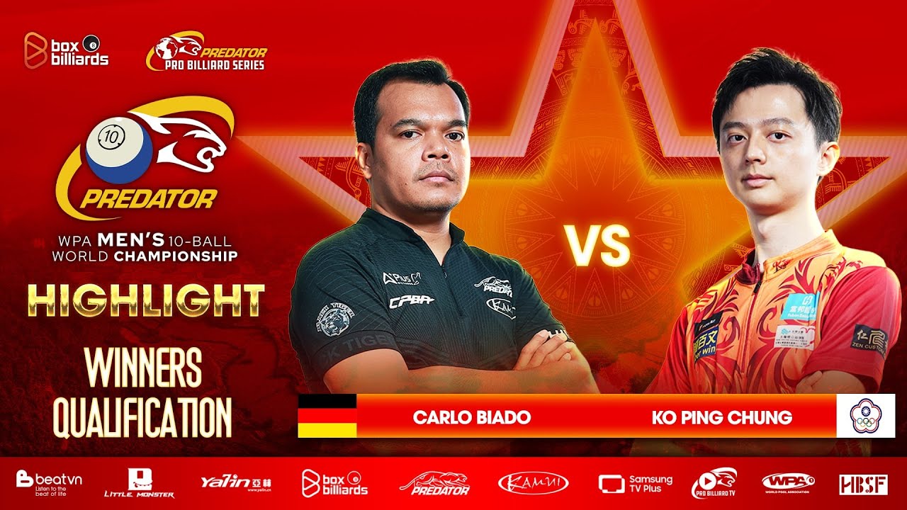 HIGHLIGHT: Carlo Biado vs Ko Ping Chung | 2025 Predator WPA Men’s 10-Ball World Championship