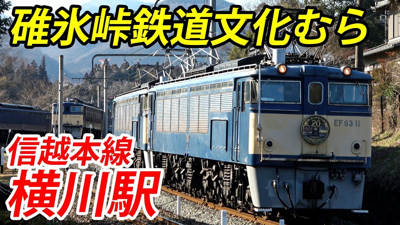碓氷峠鉄道文化むらに行った 展示車両が豪華【1903群馬4】高崎駅→横川駅 3/9-02