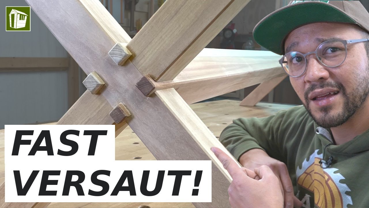 Wie ich TROTZ FEHLER eine BESONDERE Holzverbindung gebaut habe!