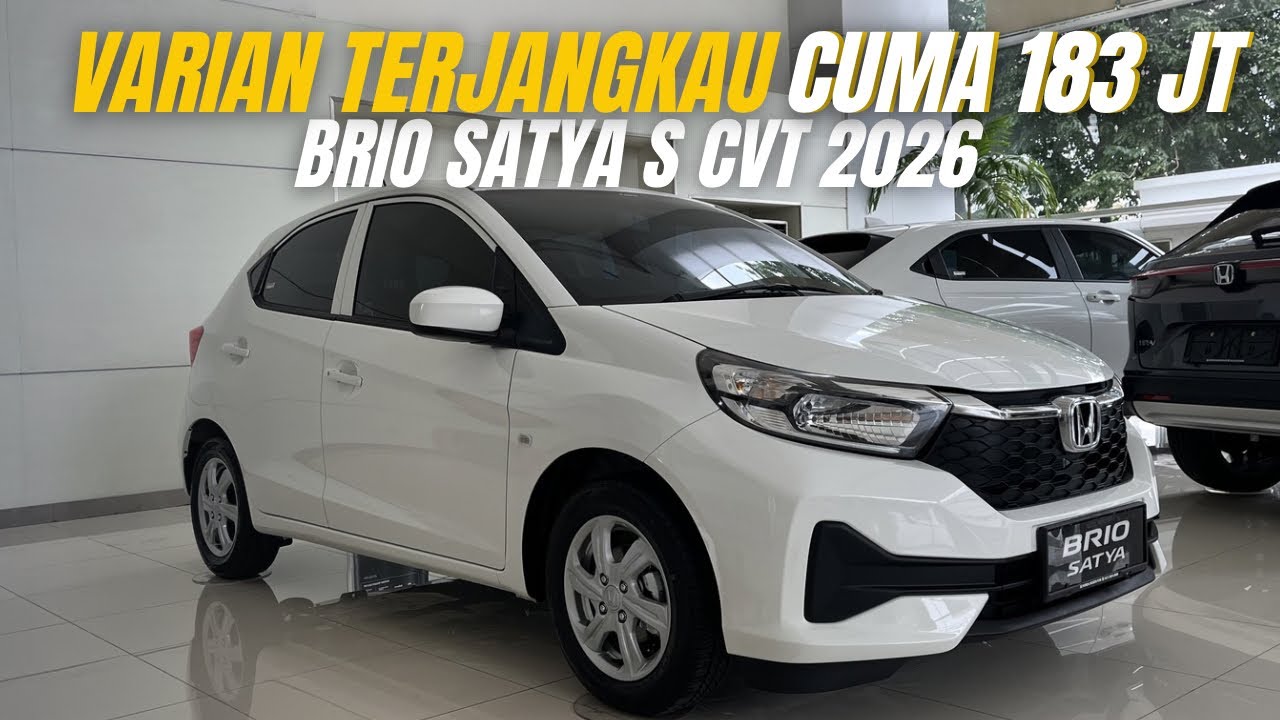 REVIEW BRIO SATYA S MATIC 2026 | CUMA 183 JUTA