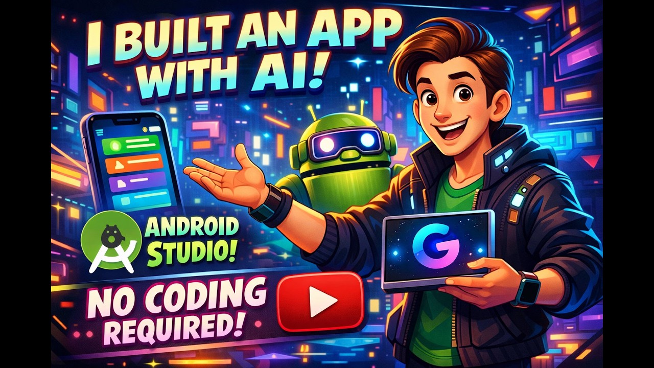 I Built an Android App With AI… Without Writing Code (Android Studio + Gemini)