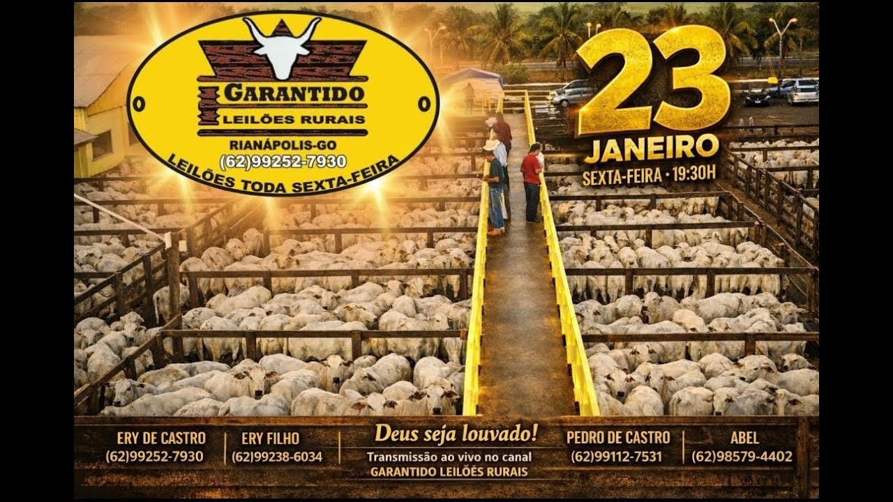 GARANTIDO LEILÕES RURAIS - RIANÁPOLIS-GO