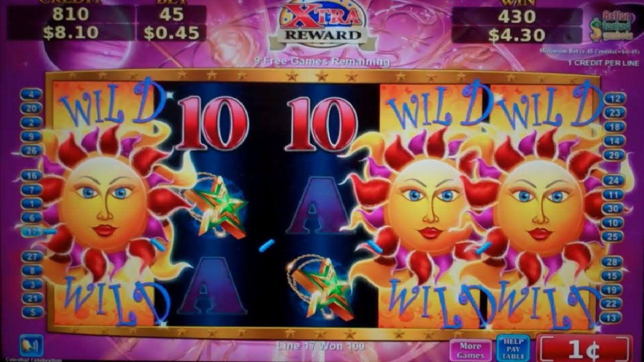 Celestial Celebration Slot Machine Bonus - 10 Free Games Win with Expanding Wilds (#2)