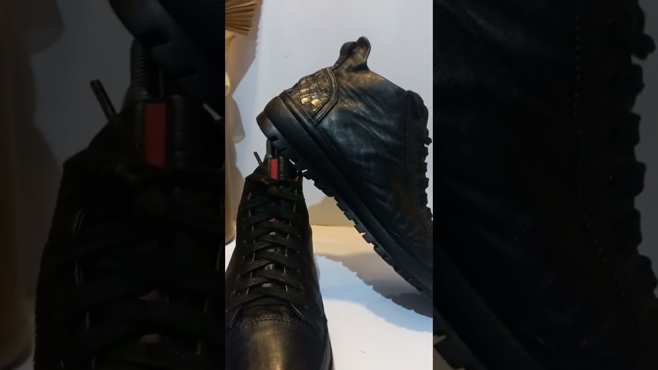 Riview Prada Milano Italian Boots ,Full Black Luxury