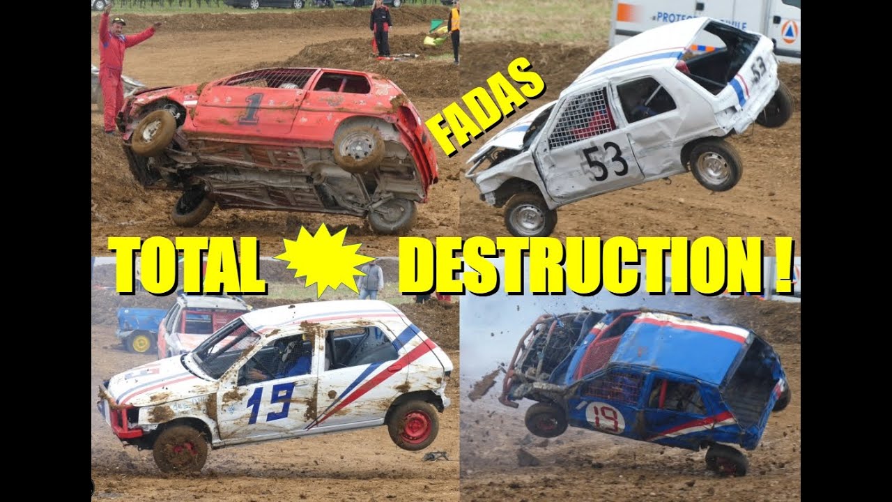 FADAS STOCK CAR - TOTAL DESTRUCTION !!!  [St Cybardeaux 2024]