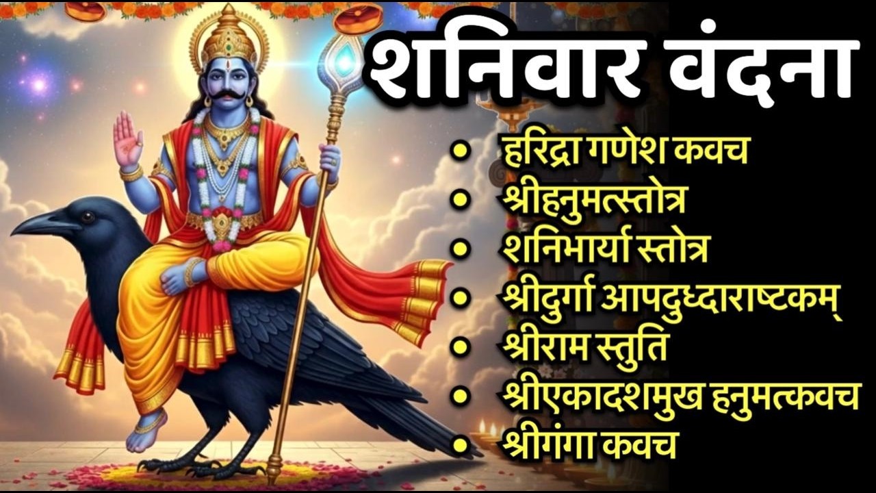 #shanivar /आपदुद्धारक हनुमत स्तोत्र/शनिभार्या स्तोत्र/श्रीदुर्गा/श्रीराम/एकादशमुख हनुमत/गंगा कवच