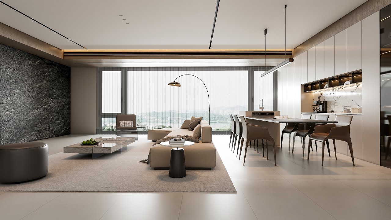 Living room 25 enscape rendering