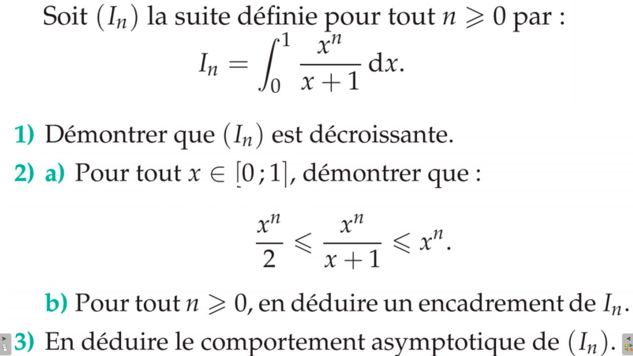 Comment résoudre un problème de suite définie par une intégrale ?