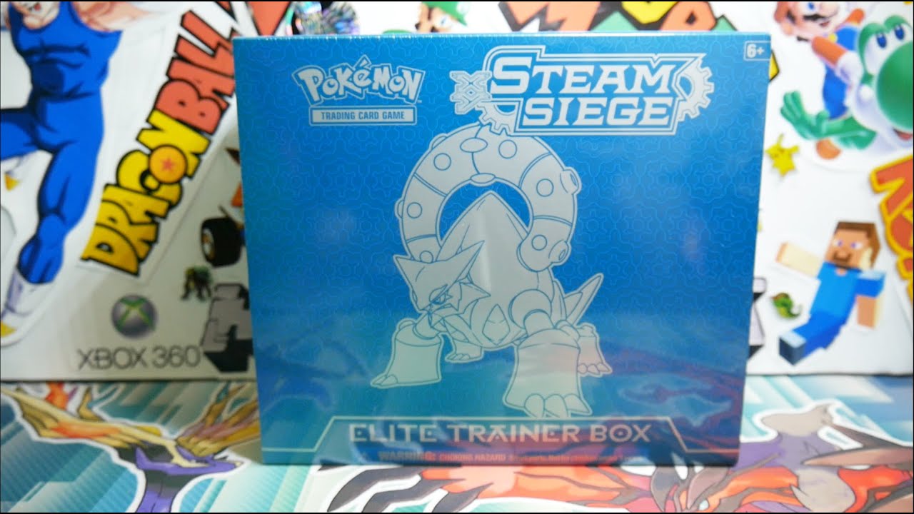 Opening a Pokemon Steam Siege Elite Trainer Box!!