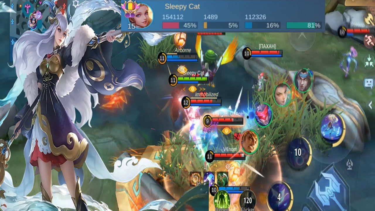 NO GANKS ALLOWED FOR THE ENEMY - TOP GLOBAL ODETTE INSANE DMG - MOBILE LEGENDS