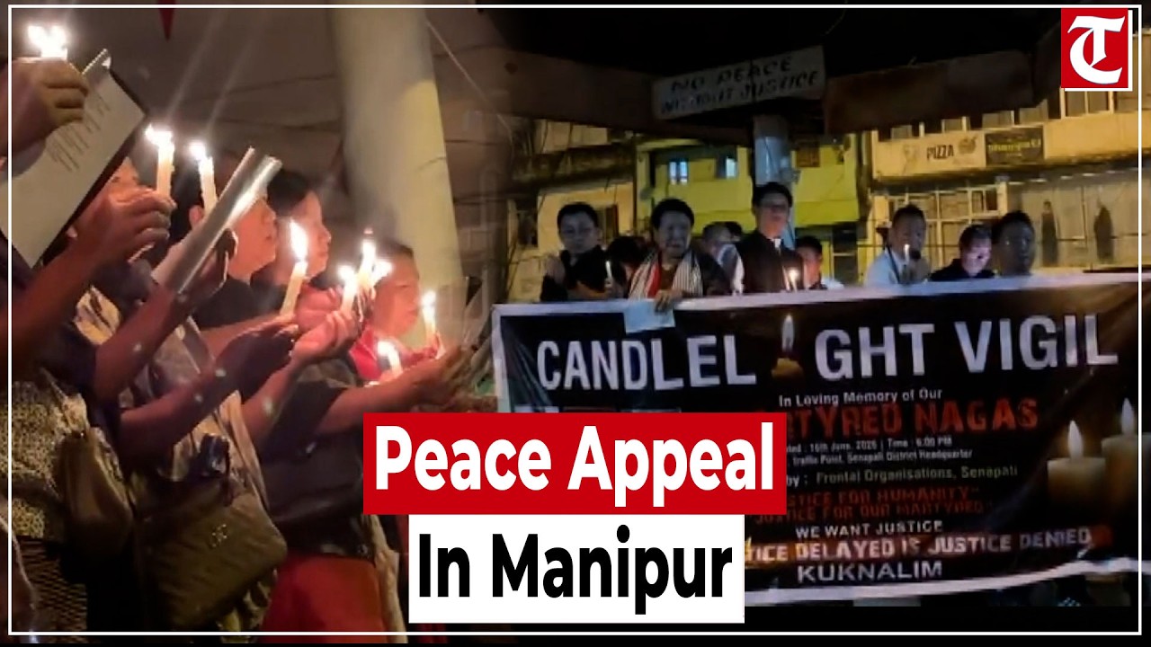 Manipur Violence: Candlelight Vigil for 6 Naga Victims Held in Senapati; Appeal for Ethnic Harmony