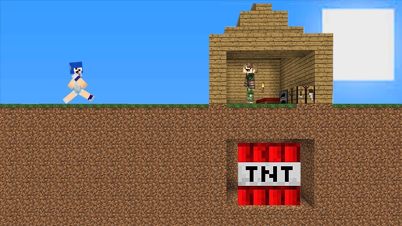 TEM UMA TNT NA MINHA CASA l MINECRAFT