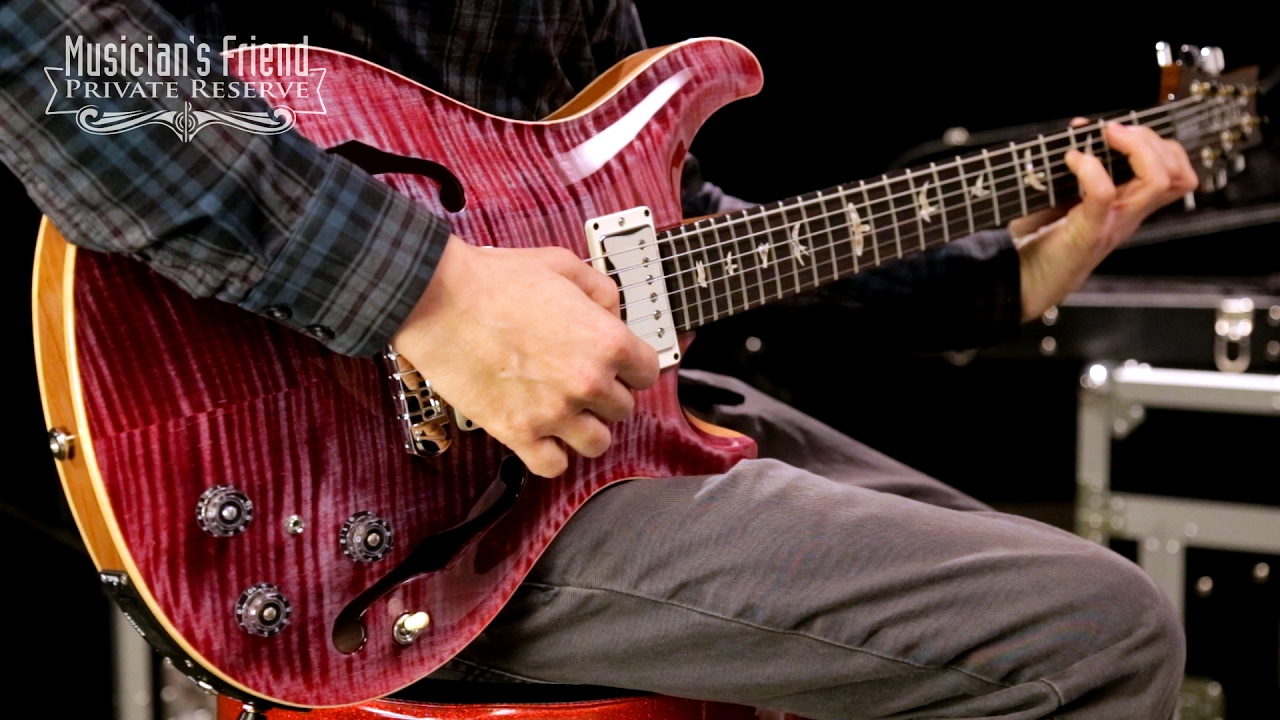 PRS Hollowbody II Carved Figured Maple 10-Top-and-Back with Nickel Hardware Electric Guitar