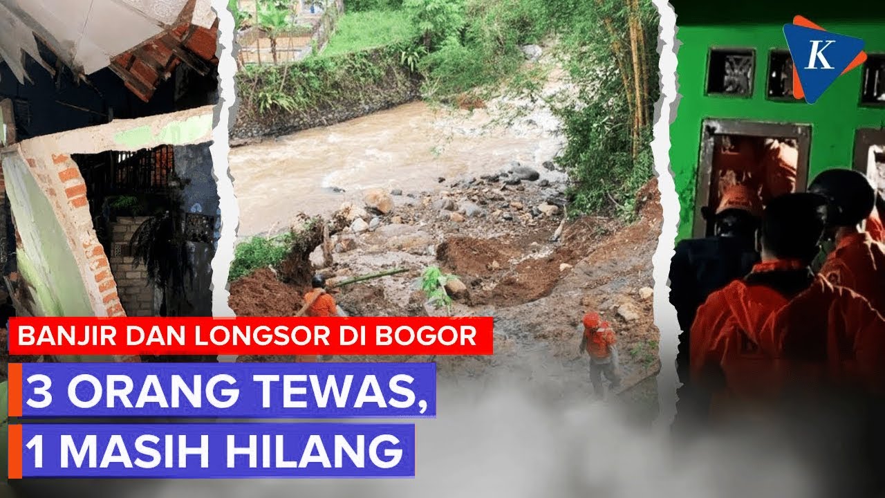 Banjir dan Longsor Terjang Puncak Bogor, 3 Orang Tewas