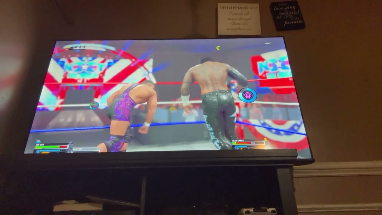 Jey uso vs Chad gable 2k25 