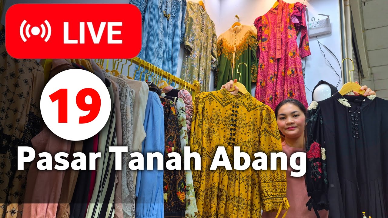 Pasar Tanah Abang sedang live sekarang!