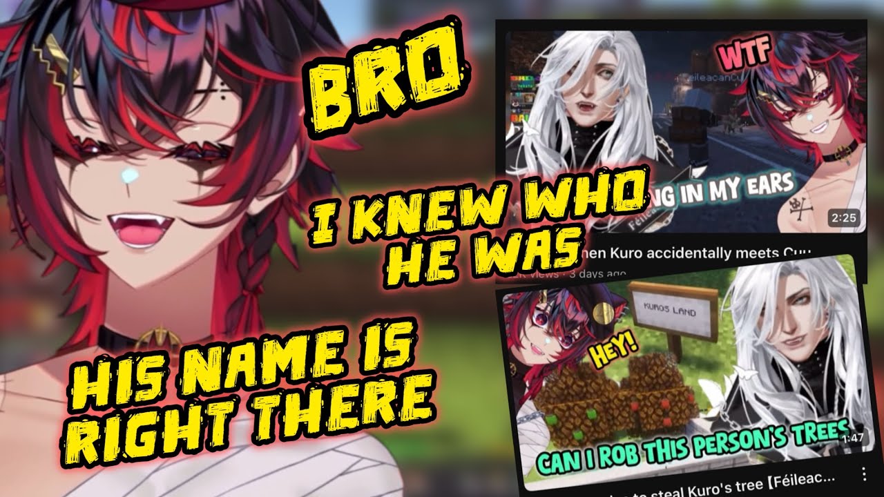 Kuro reacts to Kuro and Cuu-chan's first interaction clip【Féileacán Cú & K9KURO】