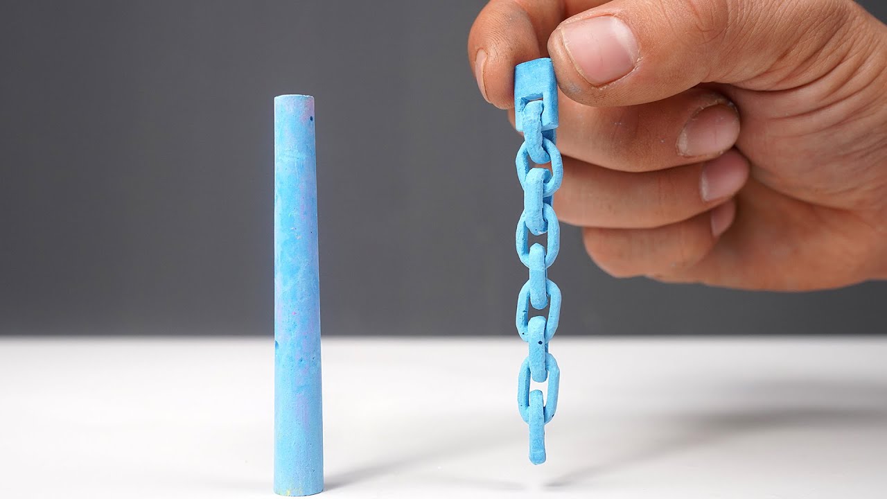 99% of people can’t do it.//Carve a chain with chalk
