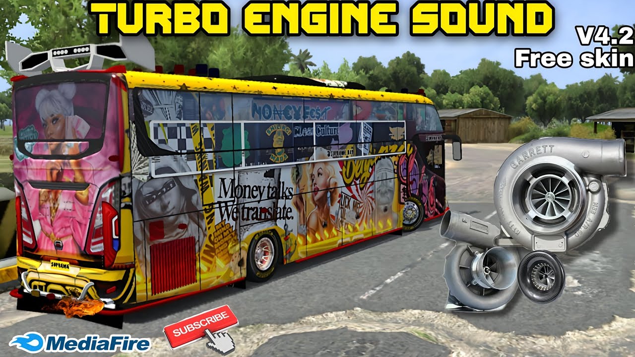 KODENAME TURBO ENGINE SOUND /WHISTLER /BUSSID ENGINE SOUND V4.2/free skin /check description 👇