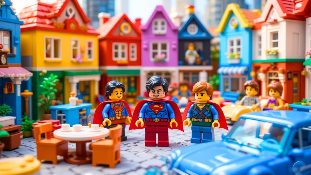 Satisfying ASMR: Building a LEGO Superhero City with Minifigures