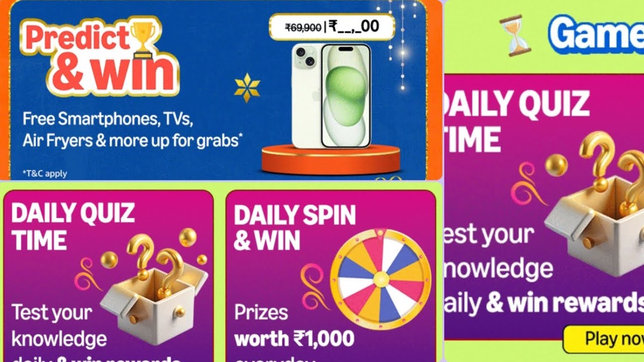 Amazon Predict & Win Quiz Answer Today I Amazon Quiz Answer Today I Daily Quiz Answer Today