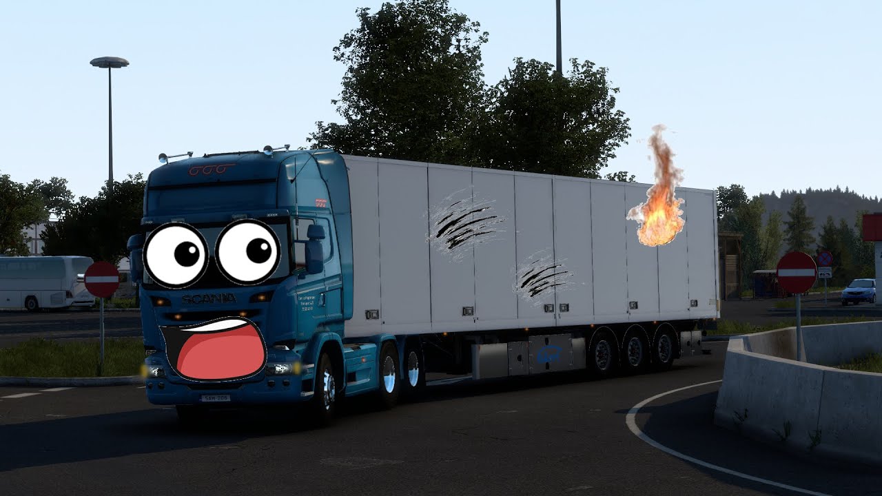 ETS2 AI traffic wilding (crash compilation) #1
