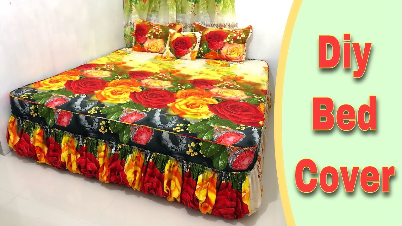 DIY Bed Cover | Simple Bedsheet | How to make a simple bedsheet | Full Tutorial For Beginners