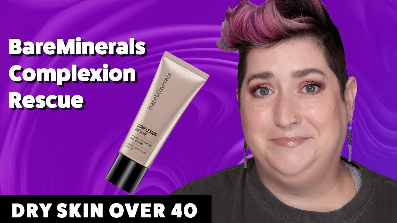 BAREMINERALS COMPLEXION RESCUE TINTED MOISTURIZER | Dry Skin Review & Wear Test