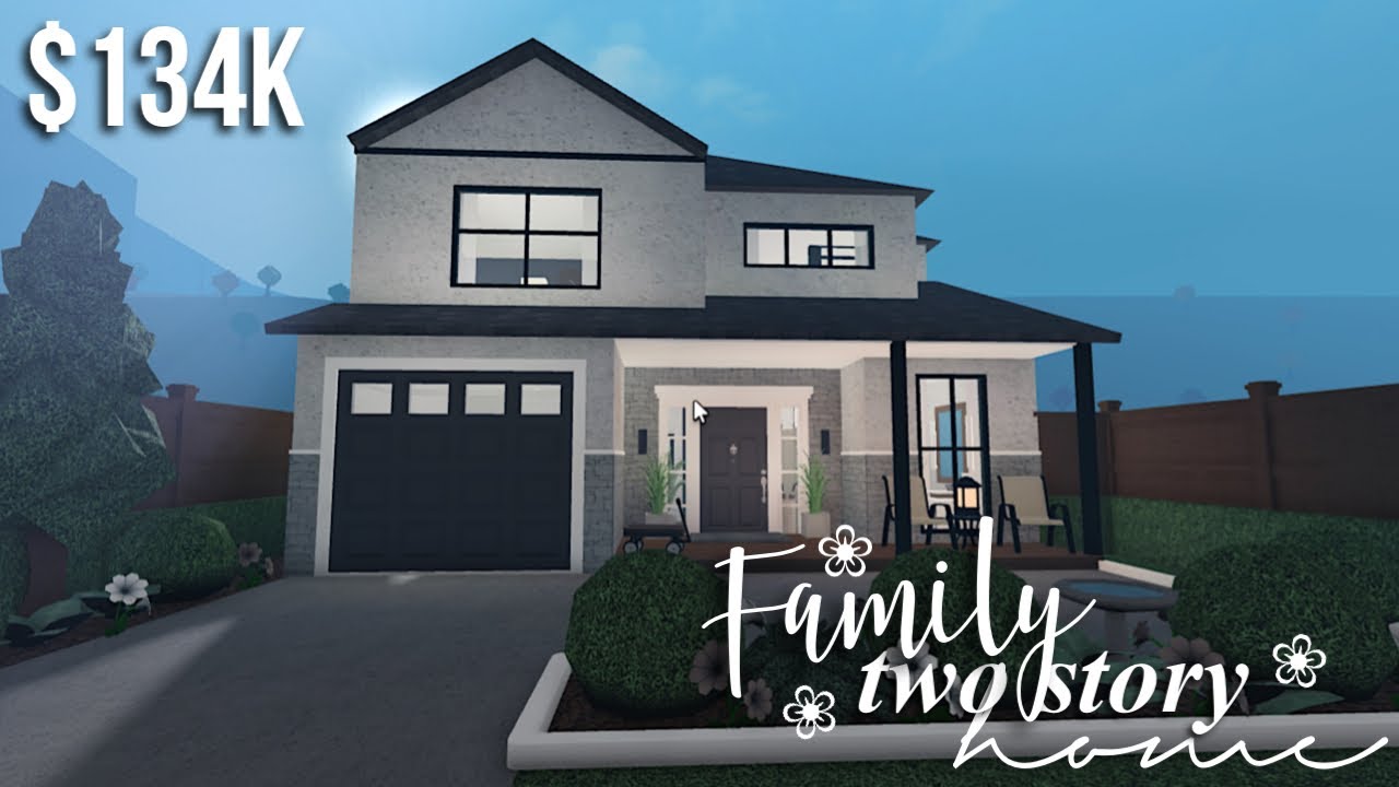 Family Two Story Home | Roblox Bloxburg | GamingwithV
