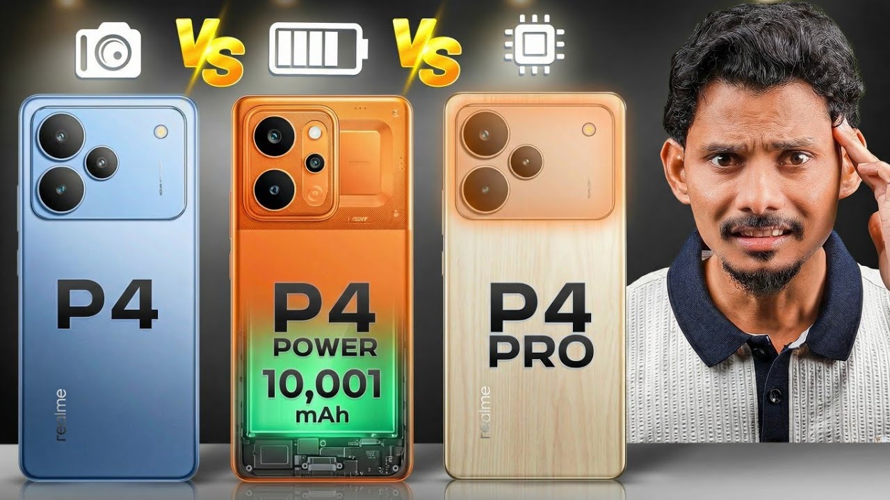 Realme P4 vs Realme P4 Power vs Realme P4 Pro - Best Phone Under 25000 ??