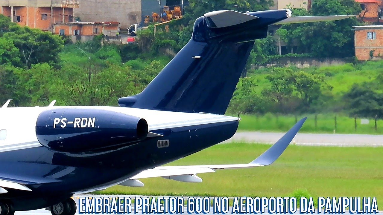 RAMPA FECHADA: ACIONAMENTO + DECOLAGEM PRAETOR 600 (PS-RDN) DA WU MINERAÇÃO NO AEROPORTO DA PAMPULHA