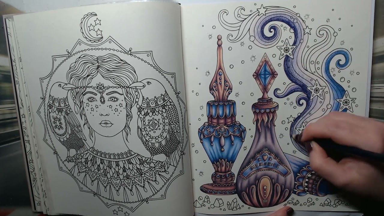 Speed coloring Flacons - Hanna Karlzon - Magical Dawn