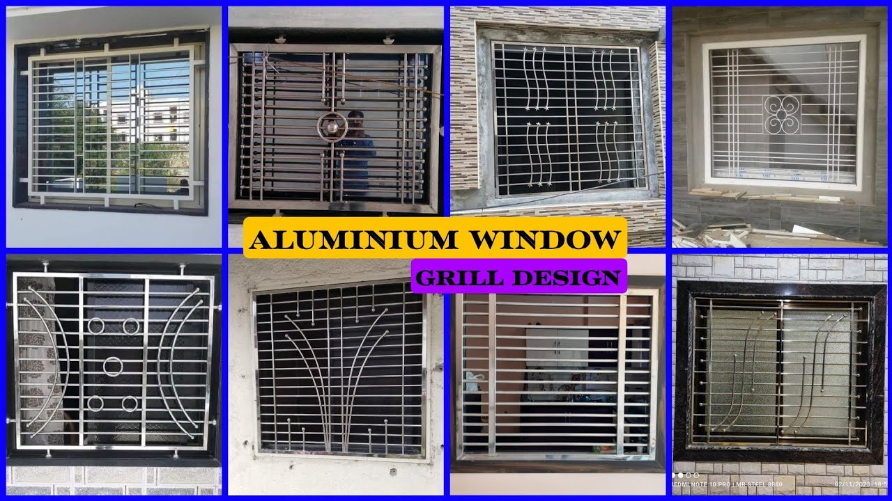 Best Modern Iron Grill Design For Windows | Aluminium Window Grill Design