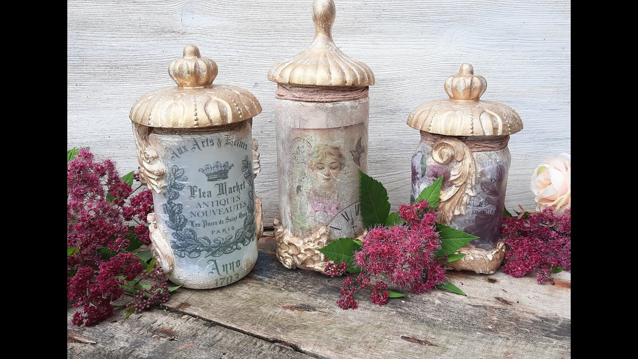 Anleitung Upcycling Schraubgläser - Instructions for upcycling pickle jars