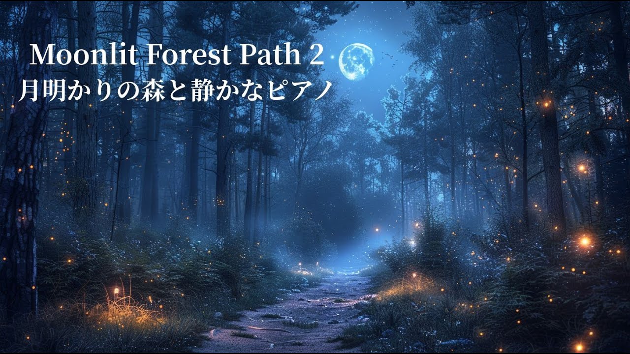 【深夜BGM】Moonlit Forest Path 2｜月明かりの森と静かなピアノ