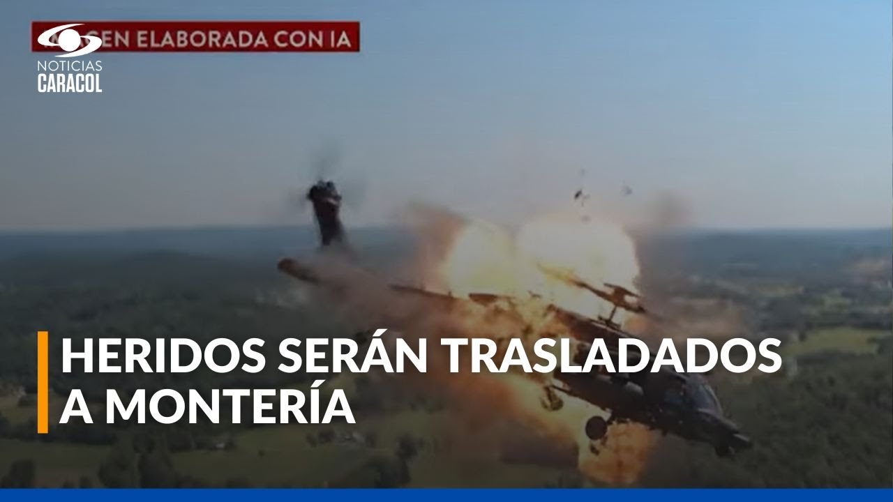 Video del ataque a helicóptero de la Policía en Amalfi, Antioquia: 12 uniformados murieron