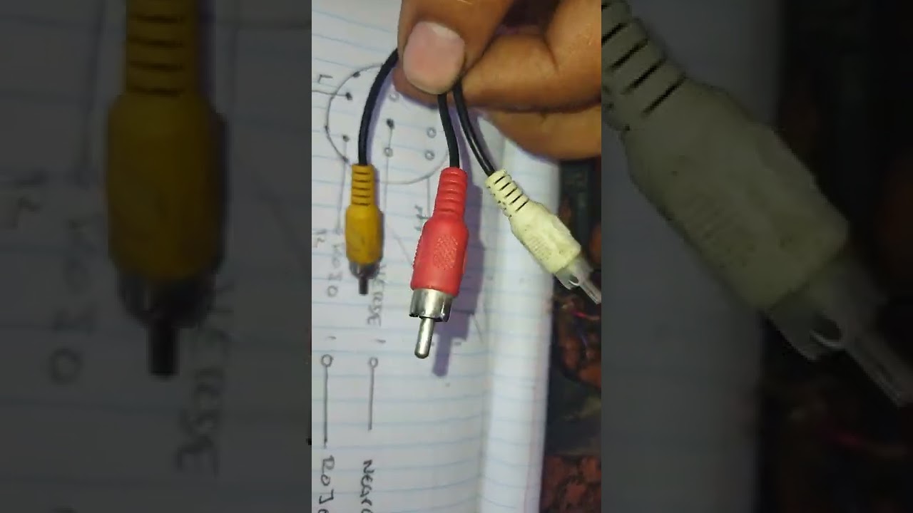 cable wire Din8 a RCA equipo sonido