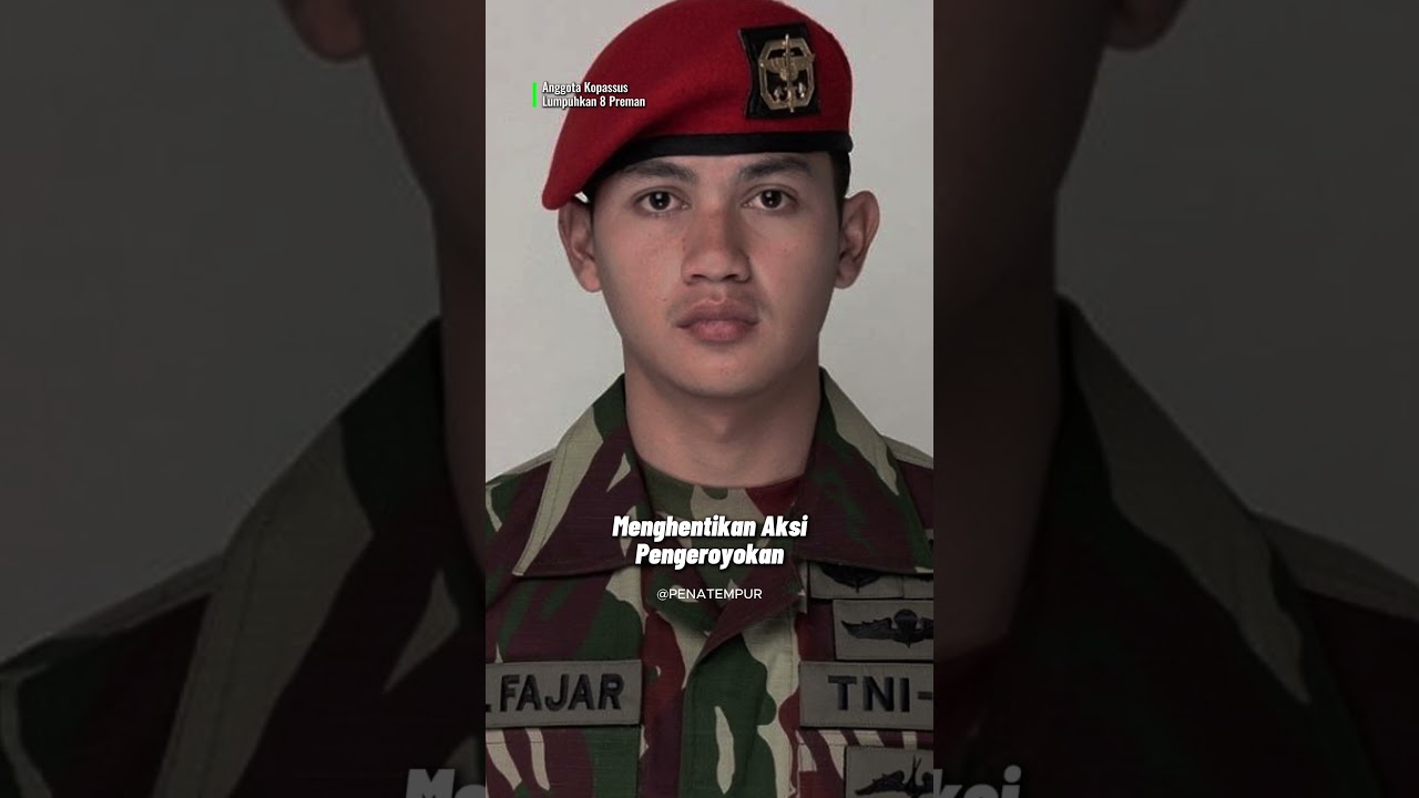 1 Prajurit Kopassus Vs 8 Preman! #tni #militer #kopassus