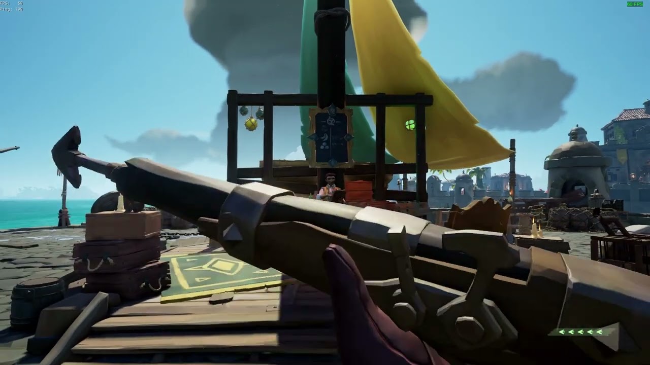 Sea of Thieves Season 14 - How to get and use New Weapon Grapple Gun, Blowpipe and Disguises