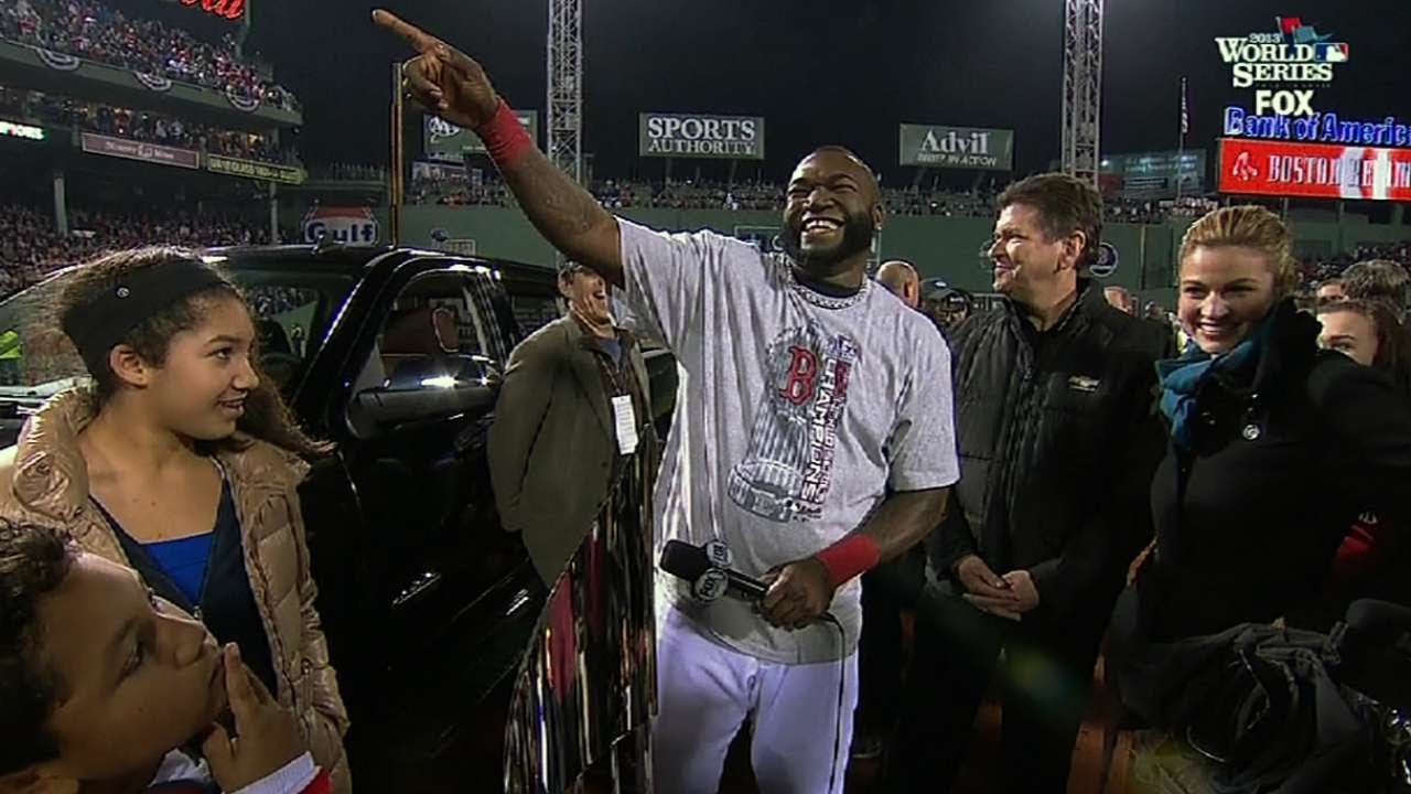 Big Papi named the 2013 World Series MVP after an amazing series