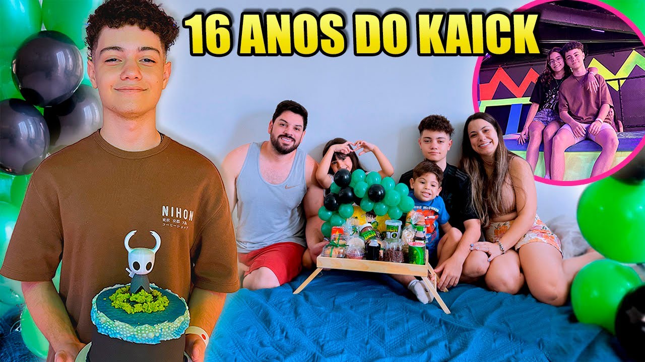 FIZEMOS TUDO QUE O KAICK QUERIA NAS 24 HORAS DO SEU ANIVERSÁRIO DE 16 ANOS!! | Kathy Castricini