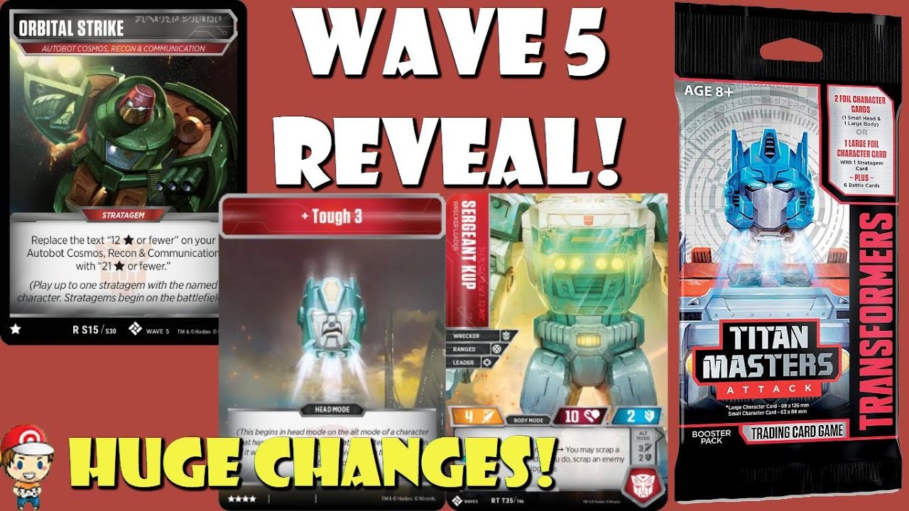 Wave 5 of the Transformers TCG Revealed! HUGE Changes! (Titan Masters, Strategem Cards, SO Much New)