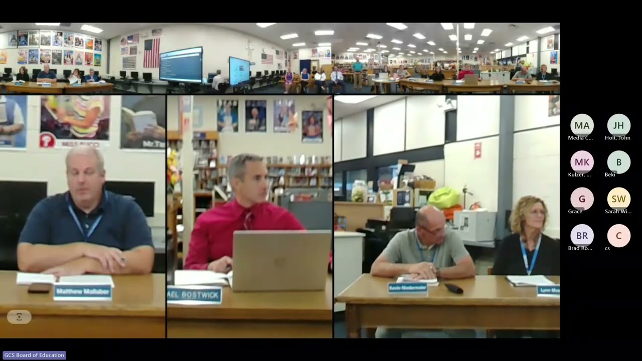 GCS Board of Education Meeting - Sept 15, 2025