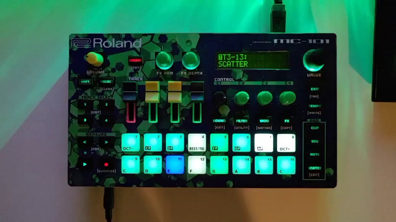 Roland MC-101でAcidぽいジャムセッション①