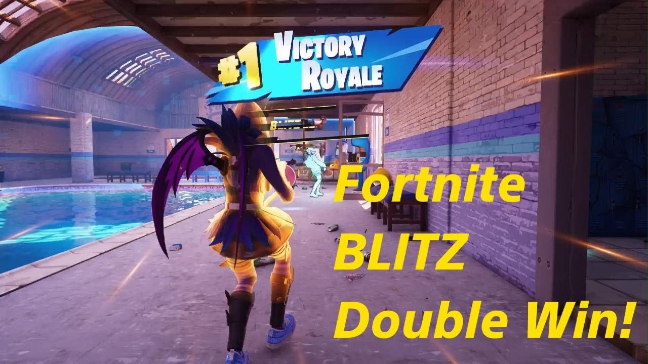Fortnite BLITZ Double Victory Crown Win Gameplay