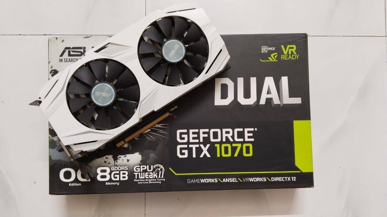 Asus GTX 1070 Dual OC ED On DH67Bl Intel Motherboard with i7 Processor_Yr 2023