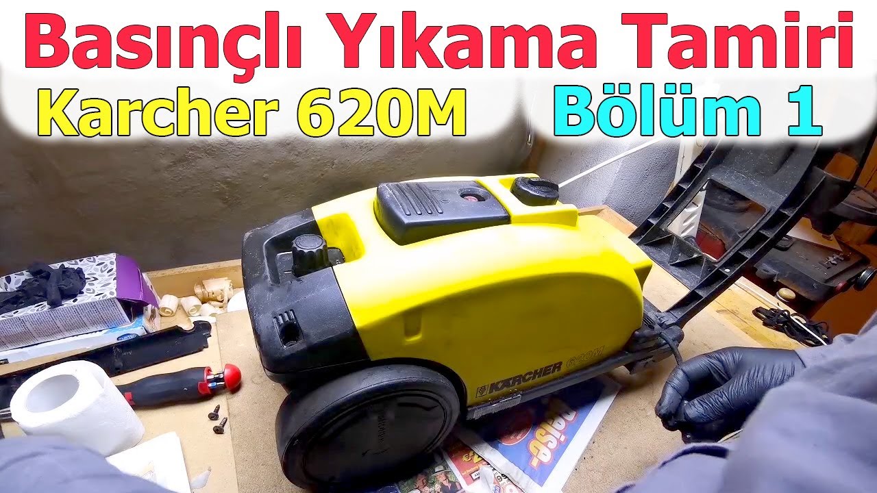 Basınçlı Yıkama Makinesi Tamiri. Nasıl Sökülür? Bölüm 1. Karcher K 620M.