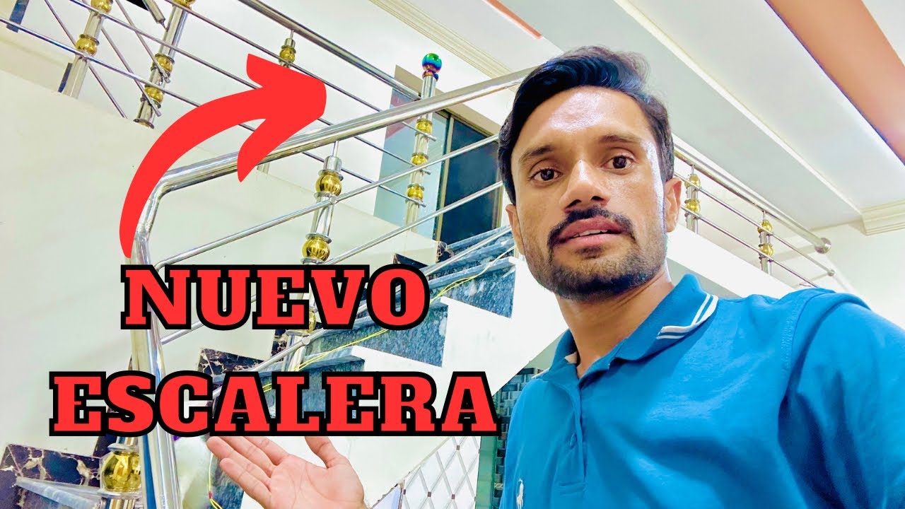 AL FIN COLOCARON LOS BARANDALES y ASI SE VE LA ESCALERA🏡#1millionviews #casablanca #mexico #aladdin