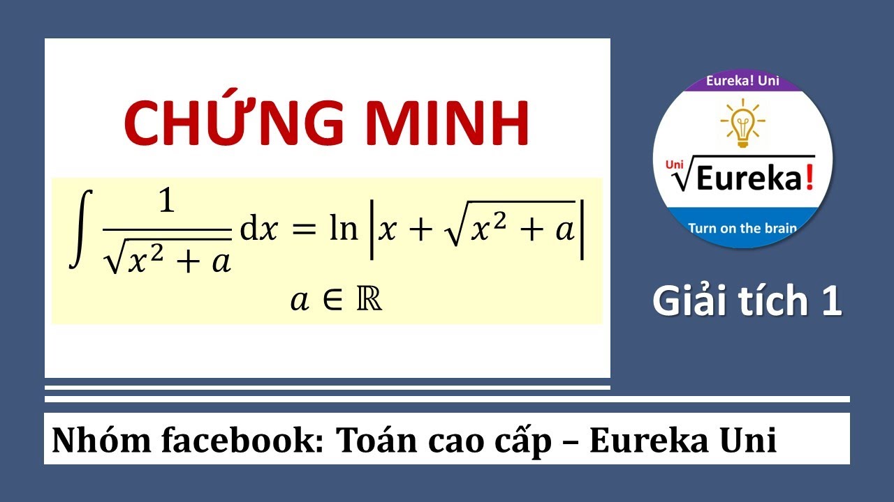 Giải tích 1 | 4.1.1 Chứng minh công thức nguyên hàm của 1/√(x^2+a)